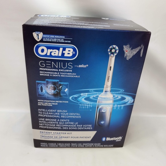 New Braun Oral-B Genius Bluetooth Toothbrush Patient Starter Kit